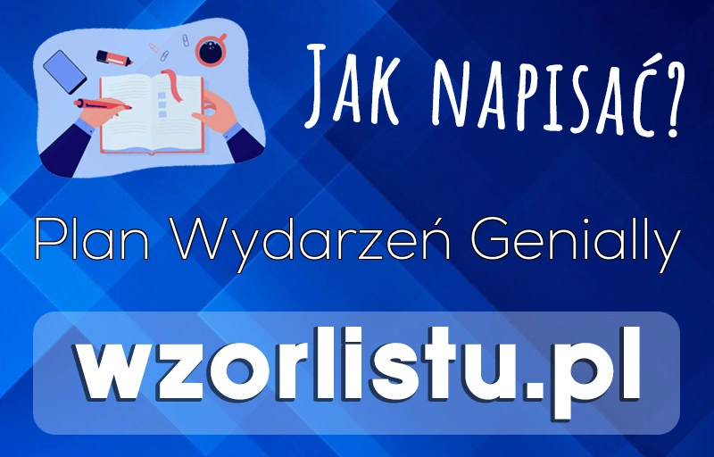 Jak Napisać (Wzór) - Plan Wydarzeń Genially